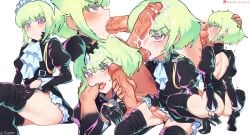 1femboy 2boys androgynous ass ass_focus backless_outfit black_legwear blowjob blush blushing bob_cut clothed_sex crossdressing cum cum_drip cum_in_mouth cum_on_face cum_on_hair cumming dress embarrassed facial fellatio femboy femboy_focus femboysub feminine_male frills galo_thymos gay gay_sex jtveemo lio_fotia maid maid_dress maid_headdress maid_outfit maid_uniform male male_maid nervous petite petite_body petite_male promare short_hair shy skirt slim slim_male slim_waist solo_focus tsundere twink yaoi