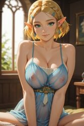 princess zelda from tears of the kingdom by honeywaifu
