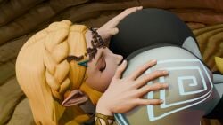 2girls 3d ass cunnilingus female female_only imp_midna lesbian midna multiple_girls princess_zelda pussy pussy_licking tears_of_the_kingdom the_legend_of_zelda twilight_princess yuri zelda_(tears_of_the_kingdom)