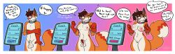 absurd_res after_transformation animal_genitalia animal_penis anthro application balls blue_eyes breasts brown_hair canid canine canine_genitalia canine_penis collar collar_only conlore crossgender female ferox_(feroxdoon) fertility_analysis fox fully_sheathed fur gender_transformation genitals hair happy hi_res implied_permanent laboratory long_hair male male_to_female mammal mid_transformation mtf_crossgender mtf_transformation nipples nonbinary_(lore) nude nude_anthro nude_female nude_male orange_body orange_fur penis ponytail pre-transformation red_body red_fox red_fur sequence sheath slider_(control) smile solo tail technology thick_thighs transformation transformation_sequence transformative_collar true_fox vulva white_body white_fur wide_hipped_anthro wide_hipped_female wide_hips