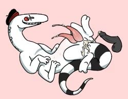 grace_(roblox) mime_(grace) gay gay_sex male/male creampie cum_in_ass two_penises