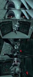 1girls amazon_prime ass breasts drowning drunk_crowley female hellhound helluva_boss loona_(helluva_boss) naked nude nudity peril solo swimming underwater underwater_peril vivziepop youtube