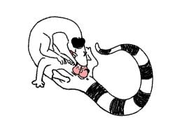grace_(roblox) mime_(grace) male two_penises autofellatio sucking_penis