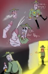 getting_caught inmates_of_summer jacking_off jerkingoff masturbation penis prison_warden spongebob_squarepants spongebob_squarepants_(series) spongebob_warden warden warden_(spongebob)