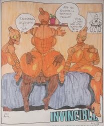 robot (invincible) from invincible by slowarts