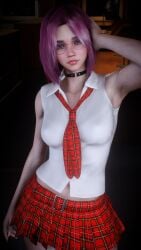1girl 1girls 2026 3d 4k armpits belly belly_button breasts choker chromatic_aberration clothed clothing crashbanditkut depth_of_field eyebrows eyelashes eyeshadow female female_only freckles freckles_on_body freckles_on_face glasses hair half-closed_eyes hi_res high_resolution highres human kneehighs library light-skinned_female light_skin lips lipstick long_eyelashes long_nails looking_at_viewer makeup mascara medium_hair nail_polish nails navel night original original_character over-kneehighs pink_eyes pink_hair schoolgirl self_upload shirt skirt small_breasts smile smiling smiling_at_viewer socks solo solo_female solo_focus standing straight teenage_girl teenager thighs tie virt-a-mate virtamate young young_female