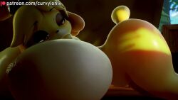 1boy 1girls 3d animal_crossing animated ass_expansion big_ass breast_expansion breasts curvy curvylonix domestic_dog fat_ass female furry furry_female giantess giantess_growth gigantic_ass gigantification growing growth hi_res hourglass_figure huge_ass isabelle_(animal_crossing) jiggle large_ass macro macro_anthro macro_female macrophilia self_upload solo thick thick_thighs video voluptuous wide_hips