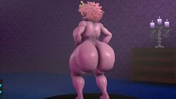 1girls 3d 3d_animation animated ass barefoot big_ass completely_nude completely_nude_female female female_only full_body ironhawk mina_ashido my_hero_academia naked naked_female nude nude_female pink_body pink_hair solo solo_female tagme twerking video
