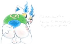 1boy all_fours anthro anus backsack balls cute hand_on_ass holding_butt komasan male male_only open_mouth perineum presenting rear_view salaciouslx smile solo text video_games yo-kai_watch youkai