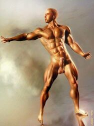 ulf_raynor archived_source 2002 1boy solo dated 3d gay yaoi muscular balls penis erection nipples original male male_only reflective_floor