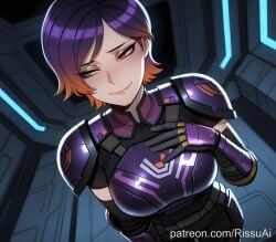 1female 1girl 1girls 2026 absurdres aesthetic ai_generated anime anime_style armor artist_name beautiful beautiful_female beautiful_girl big_ass big_breasts blurred_background blush blush_lines blushing blushing_female breasts brown_eyes bubble_ass bubble_butt closed_mouth curvy curvy_body curvy_female curvy_figure curvy_hips curvy_thighs cute cute_face digital_art digital_painting excited excited_expression excited_female excited_for_sex female female_only gloves gradient_hair hand_on_own_chest high_quality highres horny horny_expression horny_face horny_female huge_breasts large_ass large_breasts line_art looking_to_the_side mandalorian medium_breasts multicolored_hair orange_hair patreon patreon_link patreon_username purple_hair rissuai sabine sabine_wren sexy sexy_body sexy_female sexy_pose short_hair shoulder_armor smile soft_shading solo solo_focus star_wars star_wars_rebels thick