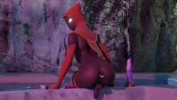 traveler_(journey) solo 3d anal_beads butt_plug vibrator dildo anal_beads_in_ass