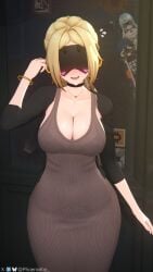 3d 3girls belle_(zenless_zone_zero) breasts dress female female_focus female_only large_breasts light-skinned_female light_skin looking_at_viewer phoenixkoi seed_(zenless_zone_zero) thick_thighs thighs trigger_(zenless_zone_zero) wide_hips zenless_zone_zero