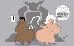 2026 2girls 5_fingers 5_toes abstract_background amanda_waller areola areolae artist_name ass bbw belly belly_rolls big_areola big_areolae big_ass big_breasts big_butt black_eyes black_hair black_lips black_lipstick black_text bold_text bouncing_breasts breasts brown_areola brown_areolae brown_body brown_breasts brown_ears brown_nipples brown_nose brown_skin completely_naked completely_nude completely_nude_female crouching dark-skinned_female dark_hair dark_skin dc dc_comics dialogue digital_drawing_(artwork) digital_media_(artwork) dumptruck_ass dumptruck_butt duo elderly elderly_female elderly_woman emanata empty_eyes english_honorific english_text erect_nipples eyelashes fat fat_ass fat_butt fat_female feet female female_only fingers flash_emanata gilf granny granny_goodness hair head_turned holding_object honorific huge_areola huge_areolae huge_ass huge_butt iris jodero light-skinned_female light_hair light_skin lips lipstick long_eyelashes makeup mature mature_female mature_woman medium_hair milf monotone_body monotone_hair monotone_skin motion_lines motion_outline mouth_closed naked naked_female name_drop name_in_dialogue new_gods nipple_piercing nipples no_pupils nude nude_female old old_woman open_mouth overweight overweight_female pierced_nipples piercing piercings raised_fingers raised_heel red_lips red_lipstick shadow shaking_ass shaking_butt short_hair simple_eyes speech_bubble squatting suicide_squad talking_to_another text text_emphasis thick_thighs toe twerk twerking white_hair white_sclera white_speech_bubble wrinkles