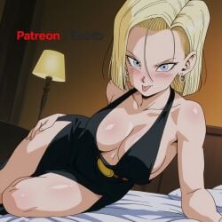 1girls after_sex ai_generated anus ass babtb big_ass big_breasts blonde_hair blue_eyes blush breasts clothed female hetero_sex hi_res long_hair looking_at_viewer mammal nipples pussy smile smiling straight thick_thighs uncensored wide_hips cum dragon_ball dragon_ball_z dragon_ball_super android_18 android