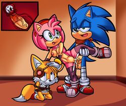 amy_rose amy_rose_(boom) angry anthro areola balls big_penis breasts canine clothing cum cum_in_pussy cum_in_uterus cum_inside cum_on_balls cum_on_penis erection female footwear fox from_behind from_behind_position fur hedgehog huge_cock internal kekitopu looking_back looking_up mad male mammal nipples nude open_mouth orgasm penetration penis pussy quills sex shoes sitting small_breasts sonic_(series) sonic_boom sonic_the_hedgehog spread_legs standing stomach_bulge straight superbunnygt tails thick_penis uterus vaginal_penetration vein veiny_penis