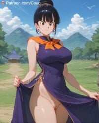 1girls ai_generated big_breasts chichi cougwe dragon_ball dragon_ball_super dragon_ball_z stable_diffusion