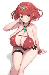 alternate_costume breasts core_crystal female female_only gonzarez nintendo pyra solo tagme xenoblade_(series) xenoblade_chronicles_2