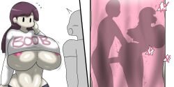 big_breasts enigi09 fitting_room male/female mob_face not_fiting_cloths sex_in_public shadow shadow_sex silhouette silhouette_sex store_clerk underboob