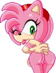 amy_rose ass ass_focus cute_girl girly green_eyes horny_female kawaii looking_at_viewer loop looping_animation naked naked_female naughty nude nude_female pink_fur pink_hair pixel_animation pixel_art seductive seductive_pose shiny_butt shiny_skin short_tail slap slapping_ass slapping_butt slapping_own_ass sonictopfan spanking_butt teasing tonge_out white_background wink winking winking_at_viewer