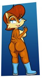 female furry sally_acorn sega someth1ngoranother sonic_(series)