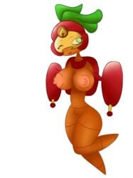 anthro areola armor beta-carrotina_(pvz) big_breasts breasts carrot female flora_fauna food helmet huge_breasts humanoid jet_pack mammal nipples nude plant plantie plants_vs_zombies pussy solo thompson-vonjung vegetable video_games