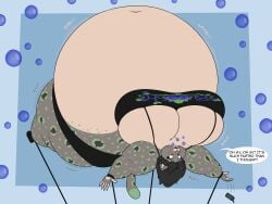 bbw big_ass big_breasts breasts bubble_butt cleavage female furry huge_ass huge_breasts hyper_breasts inflation lj_caffie overweight tagme thick_thighs wide_hips