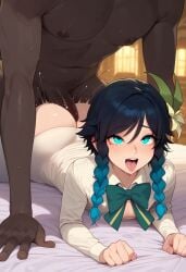 1femboy 2boys ahe_gao ai_generated ass big_ass big_penis big_thighs blush fat_cock femboy genshin_impact girly hana_aera huge_ass huge_cock huge_thighs large_ass large_penis large_thighs long_penis male male_only penis penis_on_ass thick_penis thick_thighs thighs tongue_out trap venti_(genshin_impact)