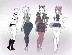 1girls 2024 black_bra black_panties black_underwear brawl_stars cat_ears cat_tail choker colette_(brawl_stars) demon_tail female headband horns maid maid_uniform outfit pinku_pawlette supercell tagme tot_art trixie_colette_(brawl_stars)