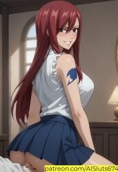 ai_generated ai_sluts censored erza_scarlet fairy_tail from_behind penetration