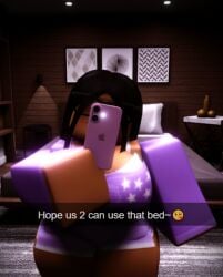 1girls 3d big_ass big_breasts breasts clothed cute english_text mirror_selfie phone roblox robloxian self_upload smg32 tagme text thighs