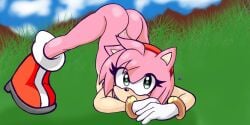 amy_rose aoipinku female furry jack-o_pose mostly_nude sega sonic_(series)