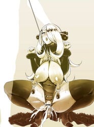 1girls ahe_gao areolae ass belly big_ass bondage breast_out breasts breasts_out censored coat collar cum cynthia_(pokemon) dress female femsub fur_collar furau hair_over_one_eye high_heels large_breasts leash leotard long_breasts long_hair long_nipples monochrome mostly_nude navel nintendo nipple_weights nipples pokemon pokemon_dppt pussy pussy_juice rolling_eyes slave slightly_chubby snot spread_legs squatting sweat thick_thighs thighhighs voluptuous weights_(bdsm)