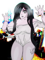 dibujos_nsfw digital_drawing_(artwork) ecchi fanart ghost ghost_girl japanese_female japanese_girl lobo_sensei sadako sadako_yamamura the_ring yamamura_sadako yokai