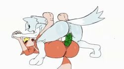 bino_noke 2026 tagme gif animated furry furry_female female 2girls sex_toy dildo nude nude_female character_request