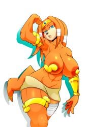 areolae big_breasts breasts female furry glovesrandom sega sonic_(series) tikal_the_echidna