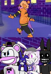 alien alien_girl animan animanstudios ballin big_ass cheeto_(idiot_rabbit) five_nights_at_freddy's funtime_freddy funtime_freddy_(fnafsl) funtime_freddy_(idiot_rabbit) idiot_rabbit_(series) meme muffin_(idiot_rabbit) vally03 walking