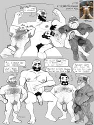 4boys ^_^ abs absurdres arms_behind_head ass_hair back_hair bara beard beard_over_mouth belly bulge closed_eyes completely_nude critical_role cropped_legs dark-skinned_male dark_skin double_biceps_pose dwarf excessive_armpit_hair facial_hair flaccid flexing foot_hair from_above full_beard gay girthy_penis greyscale grog_strongjaw hair_bun hairy half-erect hand_on_another's_shoulder hand_on_another's_stomach happy highres huge_eyebrows interspecies large_pectorals laughing leg_on_another's_leg long_beard lying lying_on_person male_focus male_pubic_hair mature_male monochrome multiple_boys muscular muscular_male navel navel_hair nipple_hair nipples nude o_o old old_man on_back one_eye_closed pectorals penis photo_inset plump pubic_hair reference_inset seductive_smile short_hair sideburns sideways_glance single_hair_bun size_difference smile solid_circle_eyes sparse_ass_hair sparse_leg_hair stomach terratauren the_legend_of_vox_machina thick_beard thick_chest_hair thick_mustache thick_navel_hair thick_thighs thighs topless_male uncensored very_hairy yaoi