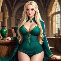 ai_generated harry_potter luna_lovegood slytherin