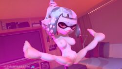 3d 3d_(artwork) fukuroika_(sacksquid) inkling inkling_girl leviantan581re red_eyes splatoon splatoon_(series) splatoon_2 splatoon_3 spread_legs tagme white_hair