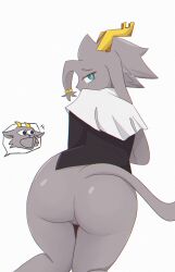 ass ass_bigger_than_head ass_focus ass_up big_ass big_butt big_thighs bottom_heavy child_bearing_hips cute female fur furry goat goat_girl goat_humanoid horns horny_female huge_ass pseudoregalia sr.aguacate sybil_(pseudoregalia) thick_ass thick_thighs thighs thunder_thighs wide_hips