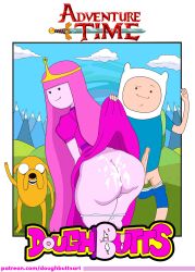 adventure_time after_anal cum finn_the_human jake_the_dog princess_bubblegum thicc