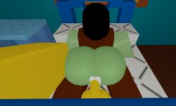 1boy 1female 1girls 1male 3d anal anal_sex big_ass big_breasts clothed clothing cum cum_in_ass cum_inside doggy_style penis roblox robloxian self_upload straight tagme vagabondxd zombie zombie_girl