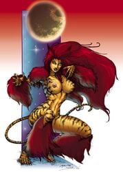 1girls 2006 avengers color colored female female_only joyce_chin marvel solo straight_hair tagme tigra