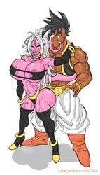 1girls 2010s abs android_21 bare_midriff big_breasts bimbo black_sclera breasts busty cleavage dark-skinned_male dark_persona dark_skin dragon_ball dragon_ball_fighterz erect_nipples female high_heel_boots high_heels hourglass_figure huge_breasts humanoid interracial large_breasts long_hair majin majin_android_21 male muscular_female naughty_face navel nipple_bulge pink_skin pointy_ears red_eyes seductive seductive_smile smile sun1sol tagme tail thick_thighs uncensored uub white_hair wide_hips