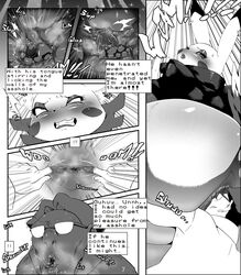 1boy 1girls 2016 ahe_gao anal anthro anus ass bent_over big_ass big_breasts breasts censored chubby cleft_tail clothed clothing comic dragoonrekka duo ear_piercing english_text eyeshadow eyewear female fingernails fishnet forest furry glasses hi_res huge_ass huge_breasts human interspecies jewelry lipstick makeup male mammal monochrome nintendo oral original_character outside piercing pikachu pokémon_(species) pokemon pokemon_rgby purple_eyes purple_lips rimjob rodent rosy_cheeks spread_anus spreading straight text thick_thighs tree video_games wide_hips