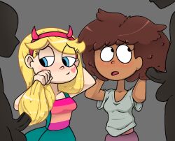 2boys 2d 2girls amphibia amphibia_(series) anne_boonchuy blonde_hair brown_hair disney disney_channel female female_focus fucking_with_hair full_color hair hair_sex hairfucked hairfucking hairjob hairsex partial_male pixelravenbird star_butterfly star_vs_the_forces_of_evil teenage_girl