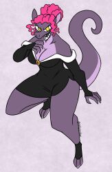 animal big_breasts breasts female lizard nerdyreindeer thick_thighs wide_hips