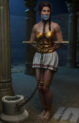 assassin's_creed_(series) assassin's_creed_odyssey bondage bound breasts gagged kassandra tied_up