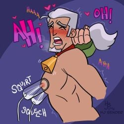 danny_phantom lactation long_hair male male_lactation male_only milk milking nickelodeon nipples no_visible_genitalia solo tagme tagme_(artist) vlad_masters